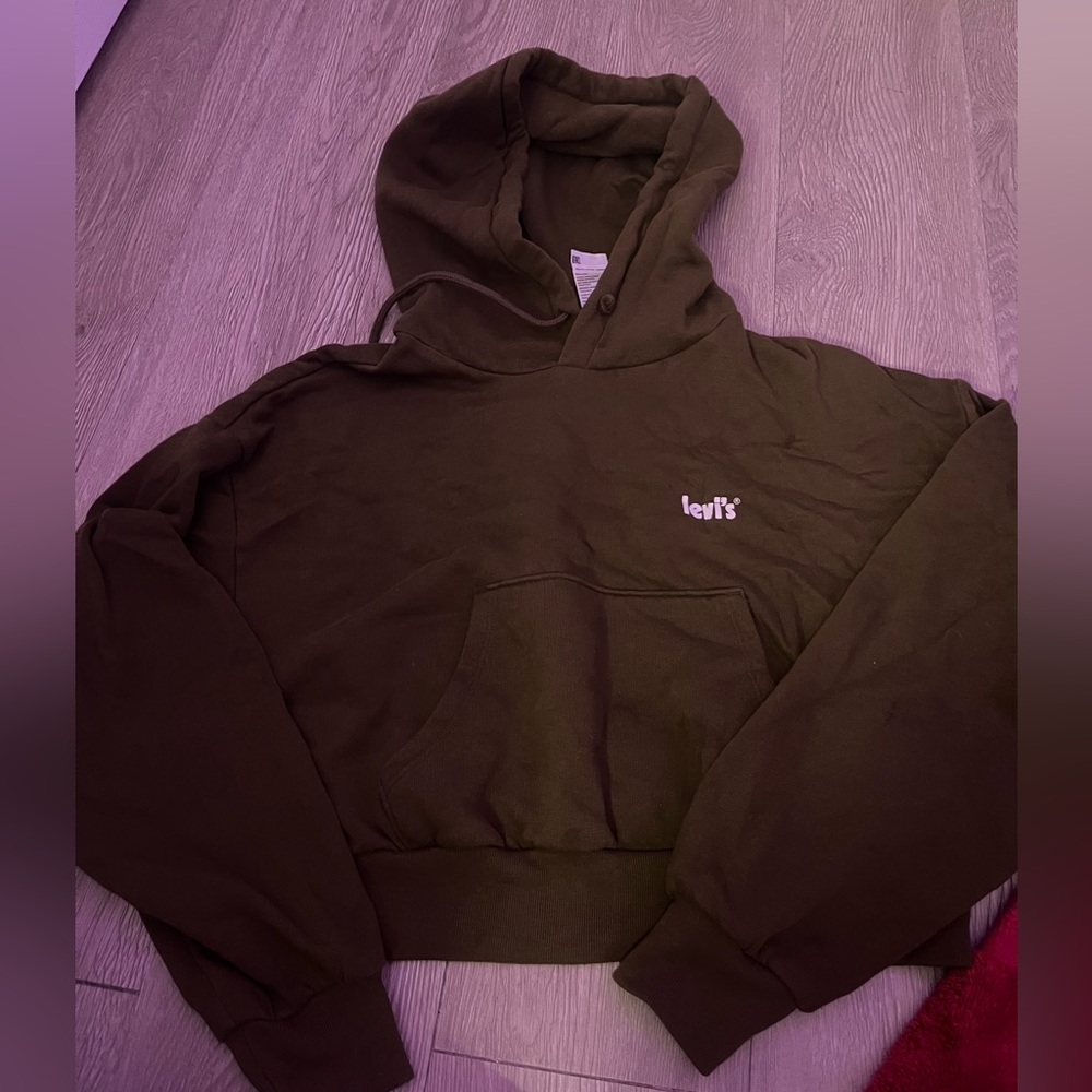 Xs Levi’s cropped ish hoodie